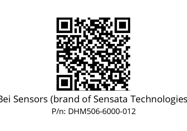  DHM5_06//2G29//06000//G3R020//--03-- Bei Sensors (brand of Sensata Technologies) DHM506-6000-012