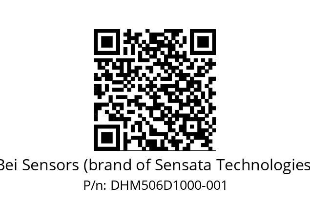  DHM5_06//2G27//10000//G6R// Bei Sensors (brand of Sensata Technologies) DHM506D1000-001