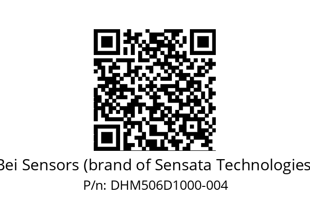  DHM5_06//RG57//10000//G5A//--03-- Bei Sensors (brand of Sensata Technologies) DHM506D1000-004