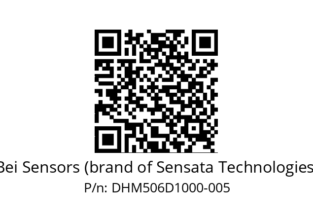  DHM5_06//2G29//10000//G6R// Bei Sensors (brand of Sensata Technologies) DHM506D1000-005