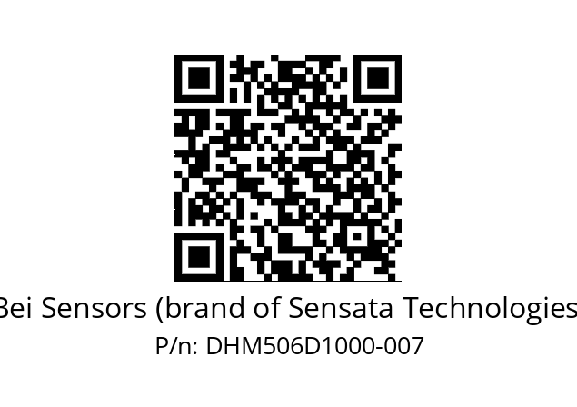  DHM5_06//2G29//10000//GPR015//--03-- Bei Sensors (brand of Sensata Technologies) DHM506D1000-007