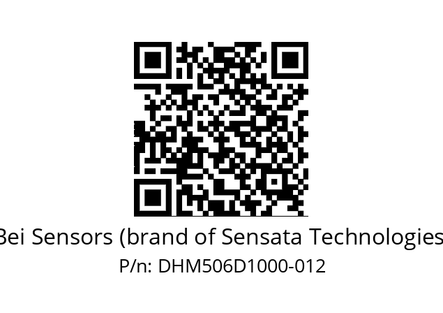  DHM5_06//RG29//10000//G3R020// Bei Sensors (brand of Sensata Technologies) DHM506D1000-012