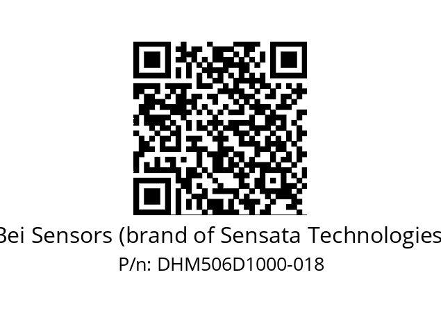  DHM5_06//RG29//10000//G5A//--03-- Bei Sensors (brand of Sensata Technologies) DHM506D1000-018