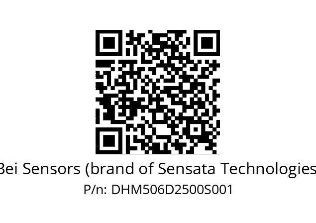  DHM5S06/E2/2G29//25000//GPR050//--03-- Bei Sensors (brand of Sensata Technologies) DHM506D2500S001