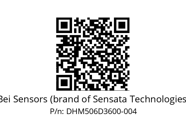  DHM5_06//2G29//36000//G3R020//--03-- Bei Sensors (brand of Sensata Technologies) DHM506D3600-004