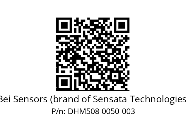  DHM5_08//2G29//00050//G6R// Bei Sensors (brand of Sensata Technologies) DHM508-0050-003