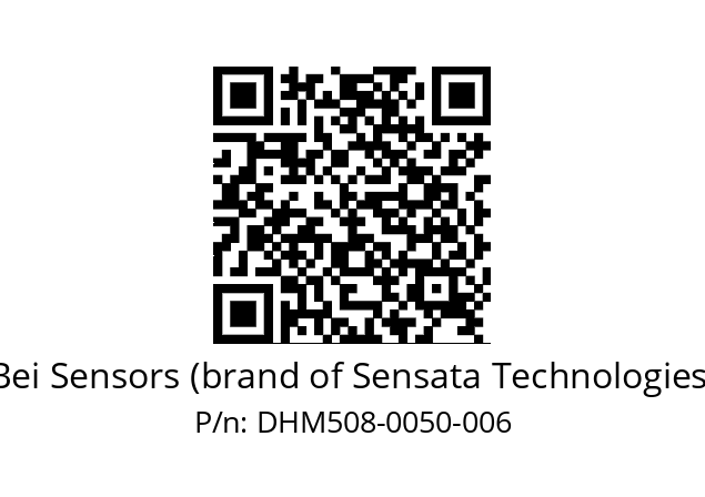  DHM5_08//RG5A//00050//G6R// Bei Sensors (brand of Sensata Technologies) DHM508-0050-006