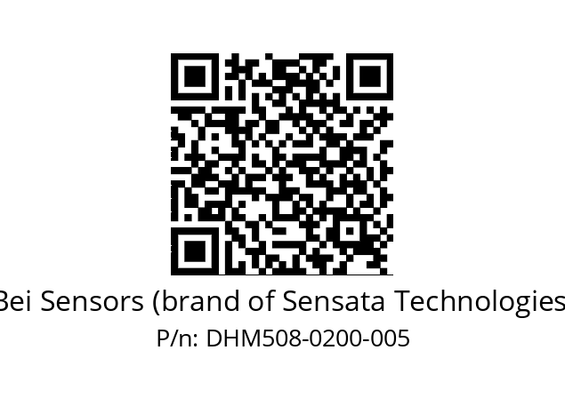  DHM5_08//RG51//00200//G2A//--05-- Bei Sensors (brand of Sensata Technologies) DHM508-0200-005