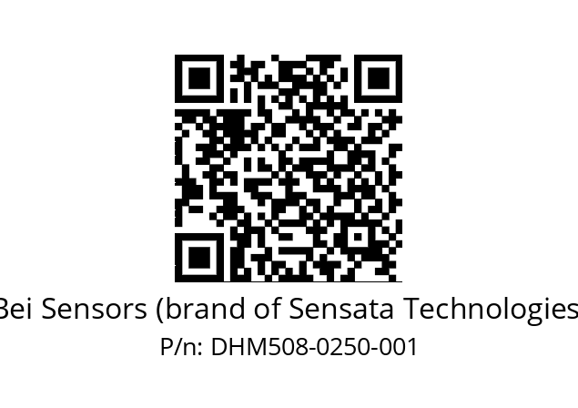  DHM5_08//RG59//00250//G3R020// Bei Sensors (brand of Sensata Technologies) DHM508-0250-001