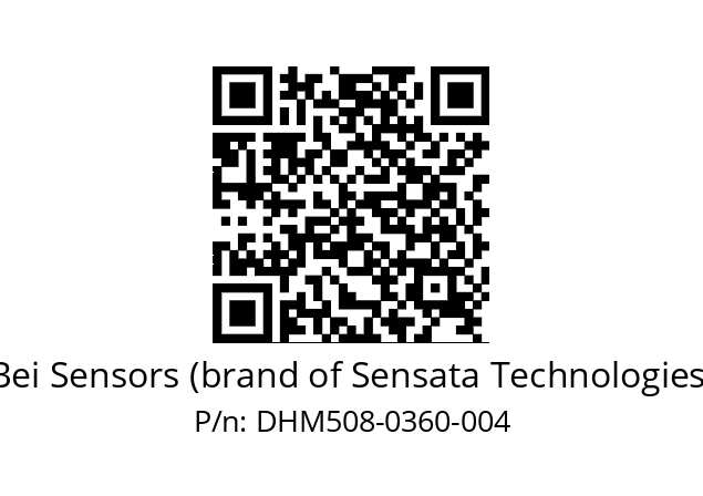  DHM5_08//RG55//00360//G3A020//---- Bei Sensors (brand of Sensata Technologies) DHM508-0360-004