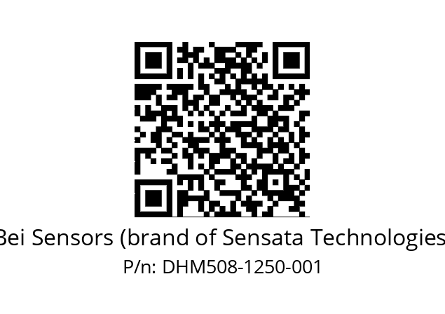  DHM5_08//5GT2//01250//G2A// Bei Sensors (brand of Sensata Technologies) DHM508-1250-001