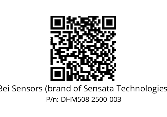  DHM5_08//RG52//02500//G2R// Bei Sensors (brand of Sensata Technologies) DHM508-2500-003