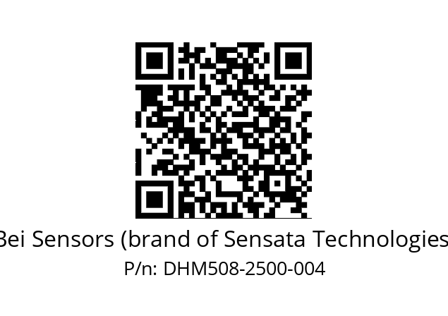  DHM5_08//2G29//02500//G6R// Bei Sensors (brand of Sensata Technologies) DHM508-2500-004