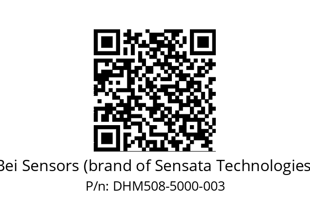  DHM5_08//2G29//05000//GHR// Bei Sensors (brand of Sensata Technologies) DHM508-5000-003