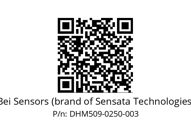  DHM5_09//RP5U//00250//G4R// Bei Sensors (brand of Sensata Technologies) DHM509-0250-003