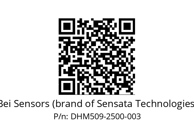  DHM5_09//RP5U//02500//G4R// Bei Sensors (brand of Sensata Technologies) DHM509-2500-003