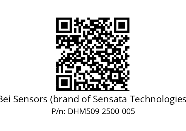  DHM5_09//2G29//02500//G6R// Bei Sensors (brand of Sensata Technologies) DHM509-2500-005