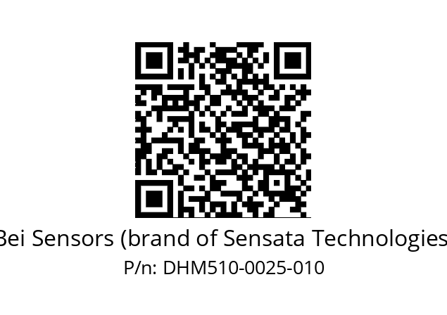  DHM5_10//RG51//00025//G3A020// Bei Sensors (brand of Sensata Technologies) DHM510-0025-010