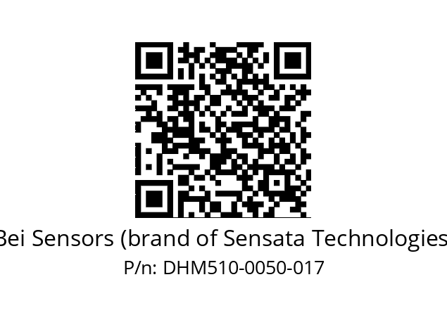  DHM5_10//RG57//00050//G3R020// Bei Sensors (brand of Sensata Technologies) DHM510-0050-017