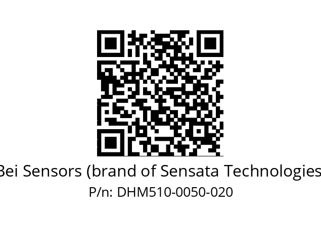  DHM5_10//5GT9//00050//GDR// Bei Sensors (brand of Sensata Technologies) DHM510-0050-020