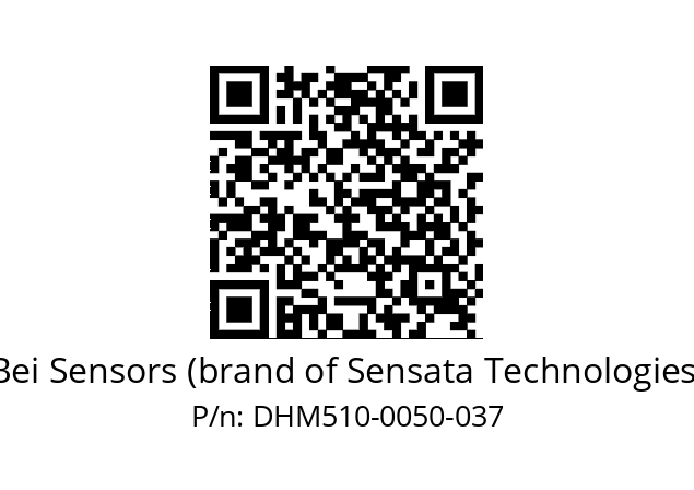  DHM5_10//5GT9//00050//G6R// Bei Sensors (brand of Sensata Technologies) DHM510-0050-037