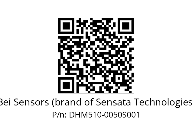  DHM5S10/E2/PG59//00050//G3R050//--03-- Bei Sensors (brand of Sensata Technologies) DHM510-0050S001