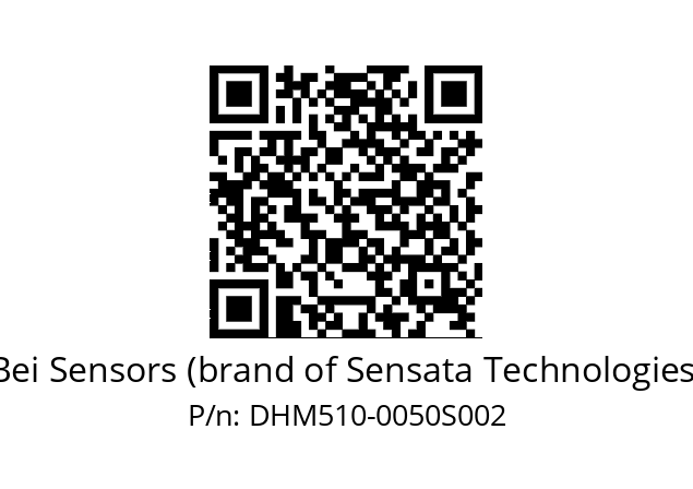  DHM5S10/E2/5GT9//00050//G3R050// Bei Sensors (brand of Sensata Technologies) DHM510-0050S002