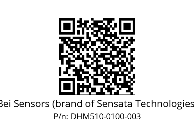  DHM5_10//5GT1//00100//G2R// Bei Sensors (brand of Sensata Technologies) DHM510-0100-003