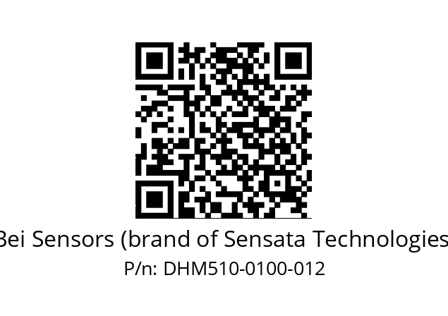  DHM5_10//RG56//00100//G1R//--03-- Bei Sensors (brand of Sensata Technologies) DHM510-0100-012