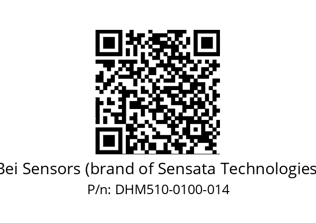  DHM5_10//5GT9//00100//G3R020// Bei Sensors (brand of Sensata Technologies) DHM510-0100-014