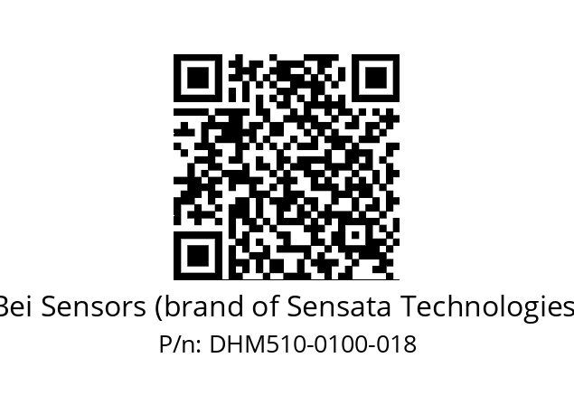  DHM5_10//RG58//00100//G6R// Bei Sensors (brand of Sensata Technologies) DHM510-0100-018