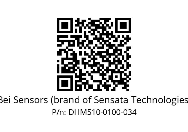  DHM5_10//RG56//00100//G6R// Bei Sensors (brand of Sensata Technologies) DHM510-0100-034