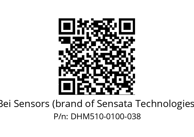  DHM5_10//RG59//00100//G3R100// Bei Sensors (brand of Sensata Technologies) DHM510-0100-038