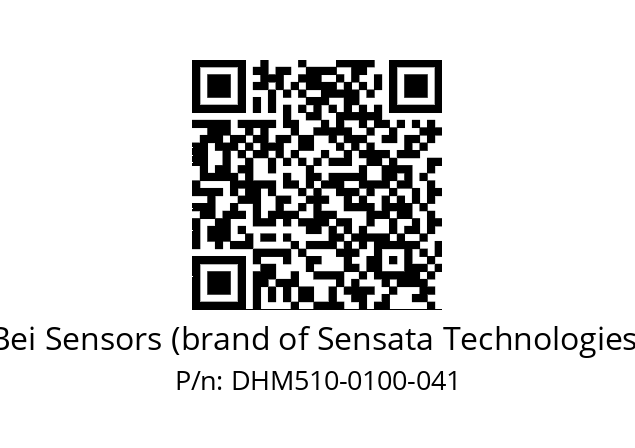  DHM5_10//RG57//00100//G6R// Bei Sensors (brand of Sensata Technologies) DHM510-0100-041