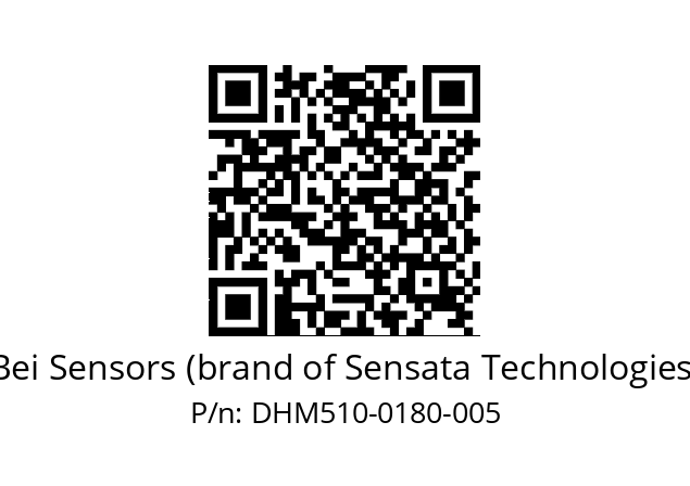  DHM5_10//5GT7//00180//G6R// Bei Sensors (brand of Sensata Technologies) DHM510-0180-005