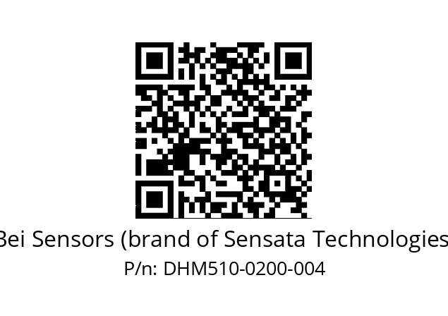  DHM5_10//5GT1//00200//G1R// Bei Sensors (brand of Sensata Technologies) DHM510-0200-004