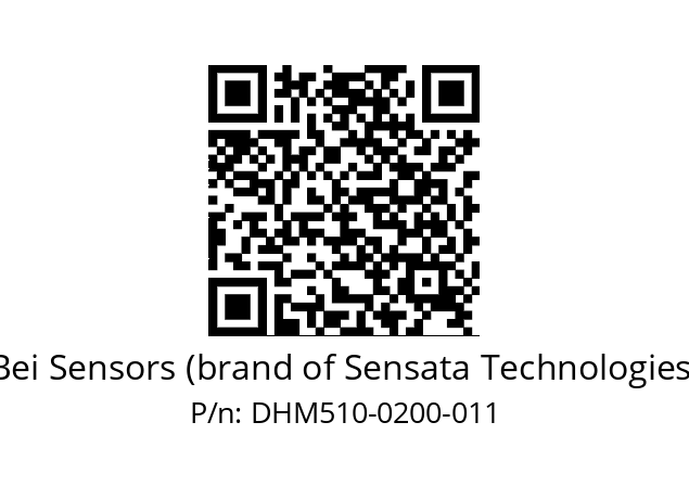  DHM5_10//RG55//00200//G6R// Bei Sensors (brand of Sensata Technologies) DHM510-0200-011