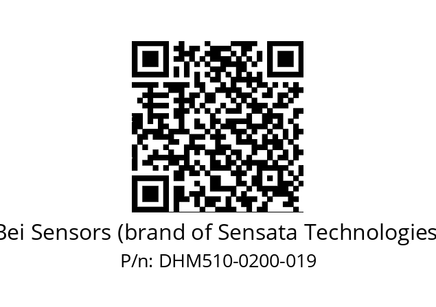  DHM5_10//RG29//00200//G3A020// Bei Sensors (brand of Sensata Technologies) DHM510-0200-019