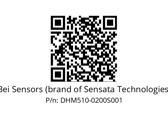  DHM5S10//RG59//00200//G5R/0X/--03-- Bei Sensors (brand of Sensata Technologies) DHM510-0200S001