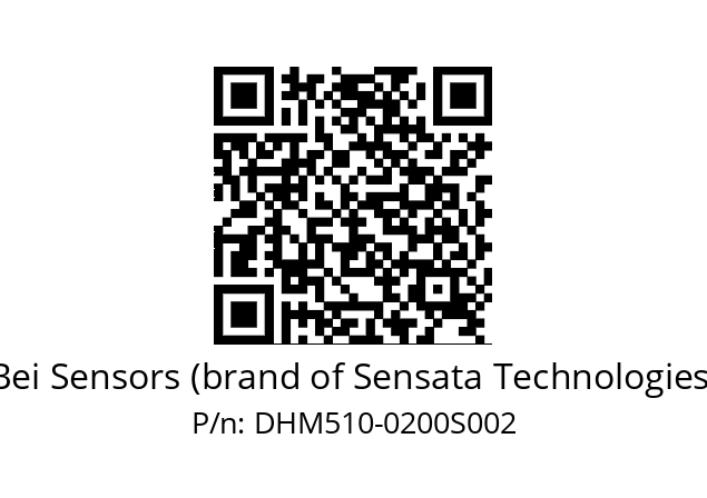  DHM5S10//RG58//00200//00R//----3M Bei Sensors (brand of Sensata Technologies) DHM510-0200S002