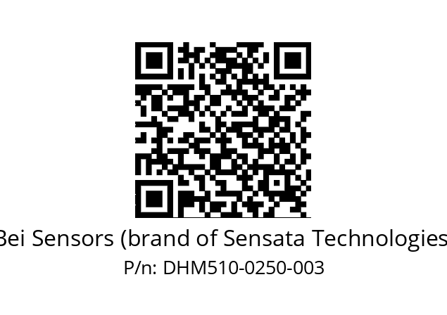  DHM5_10//RG59//00250//G5R// Bei Sensors (brand of Sensata Technologies) DHM510-0250-003