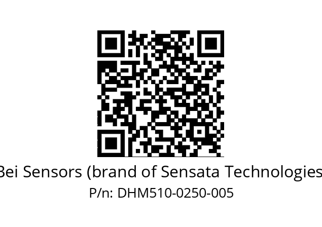  DHM5_10//RG5I//00250//G1R//--05-- Bei Sensors (brand of Sensata Technologies) DHM510-0250-005