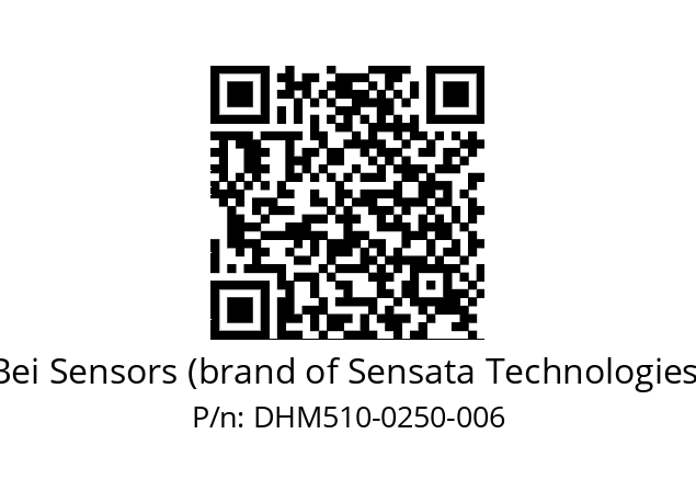  DHM5_10//RP59//00250//G3R020// Bei Sensors (brand of Sensata Technologies) DHM510-0250-006