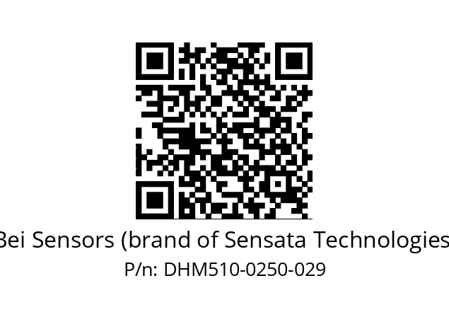  DHM5_10//2WTN//00250//G3A020// Bei Sensors (brand of Sensata Technologies) DHM510-0250-029