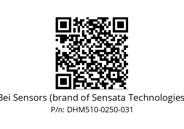  DHM5_10//RG59//00250//G3R020//--05-- Bei Sensors (brand of Sensata Technologies) DHM510-0250-031