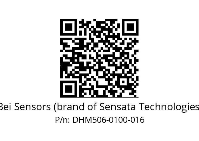  DHM5_06//5GT9//00100//G3R020// Bei Sensors (brand of Sensata Technologies) DHM506-0100-016