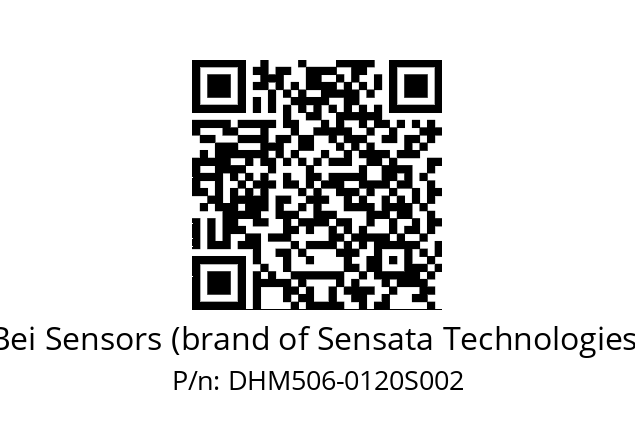  DHM5S06/0B/RG59//00120//GPA020//--03-- Bei Sensors (brand of Sensata Technologies) DHM506-0120S002