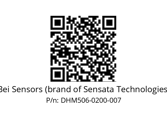  DHM5_06//RG57//00200//G6R// Bei Sensors (brand of Sensata Technologies) DHM506-0200-007