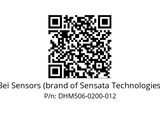  DHM5_06//2G29//00200//G6R//--03-- Bei Sensors (brand of Sensata Technologies) DHM506-0200-012