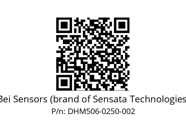  DHM5_06//2G29//00250//GPR020// Bei Sensors (brand of Sensata Technologies) DHM506-0250-002